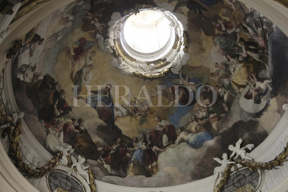 La cúpula Regina Martyrum de Francisco de Goya en la basílica del Pilar de Zaragoza, en fotos