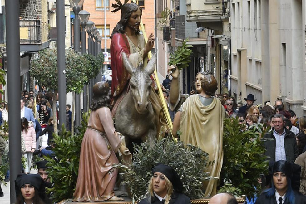 Procesión del domingo de ramos en Alcañiz.