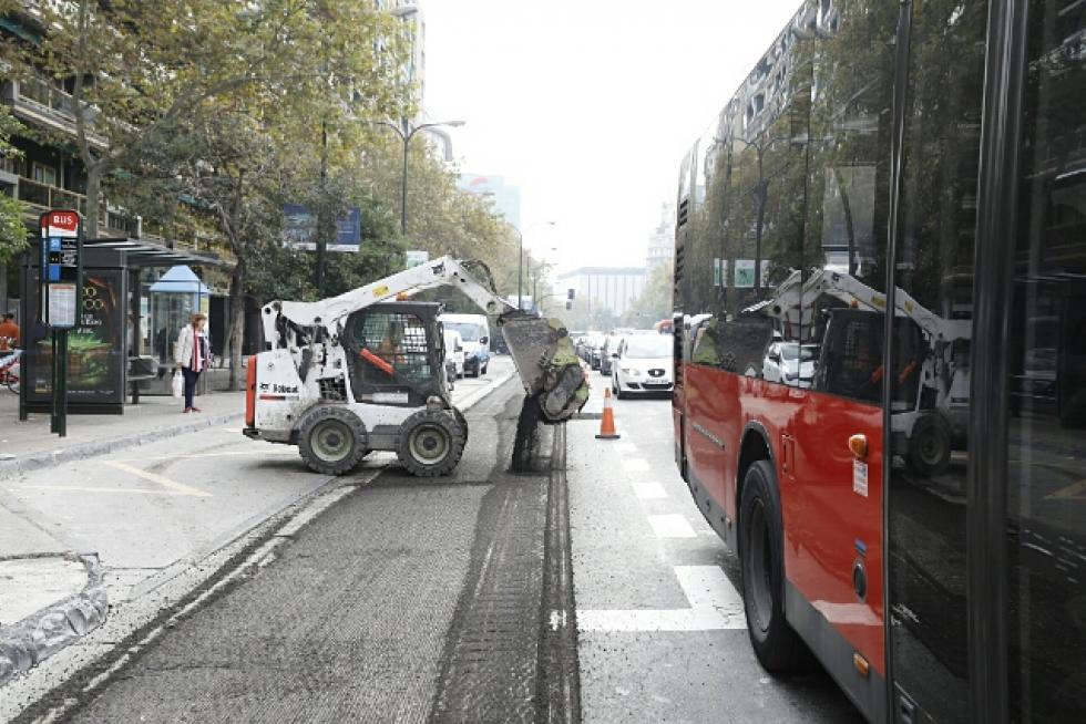 Fotos Atascos en el centro de Zaragoza por las obras del paseo de