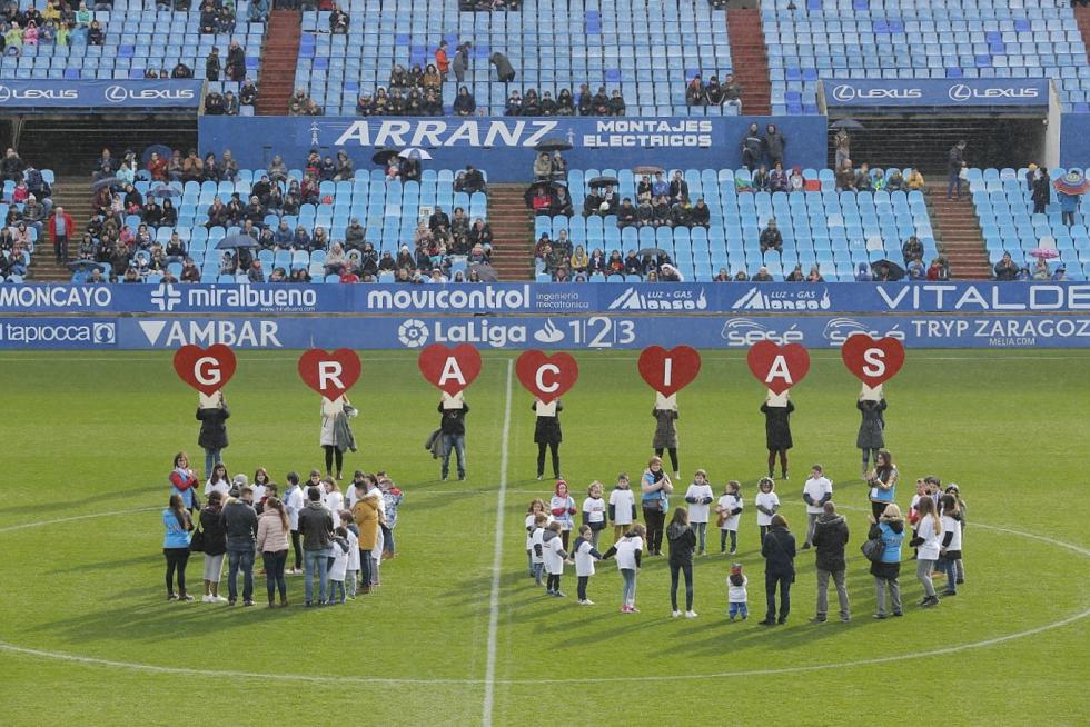 Dieciocho mil corazones latieron con Aspanoa en La Romareda