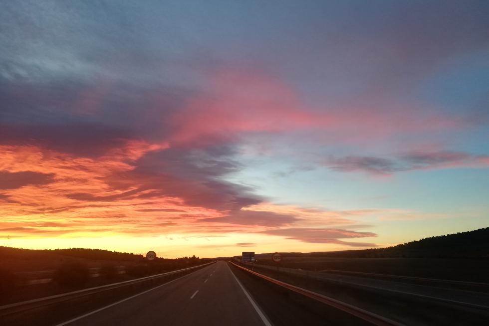 Amanecer en la Autovía Mudéjar