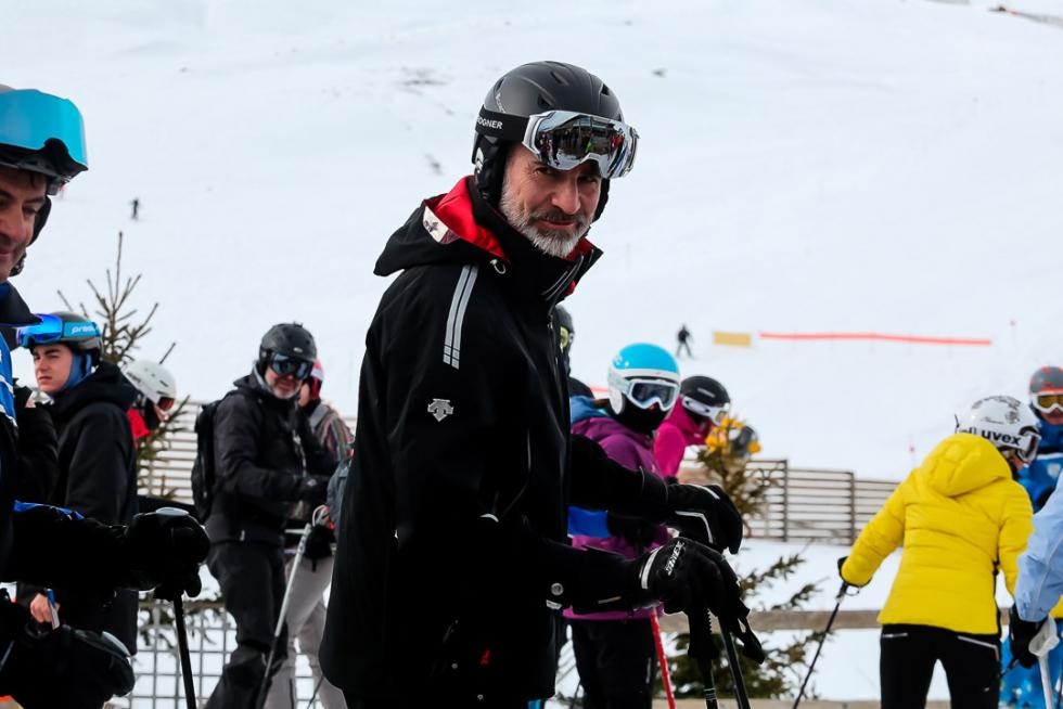 16 de marzo. El rey Felipe VI disfruta de un fin de semana en visita privada a la estación de esquí de Formigal.
