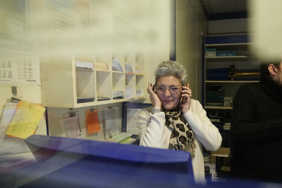 Administración de lotería nº 3 de Teruel, donde se ha vendido un décimo del Gordo de la Lotería de Navidad.
