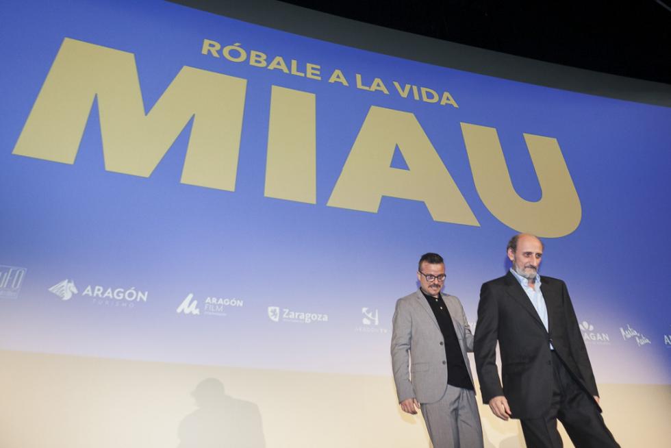 16 de octubre. El director Nacho Estaregui presenta en los cines Palafox de Zaragoza su película "Miau", con presencia del actor José Luis Gil