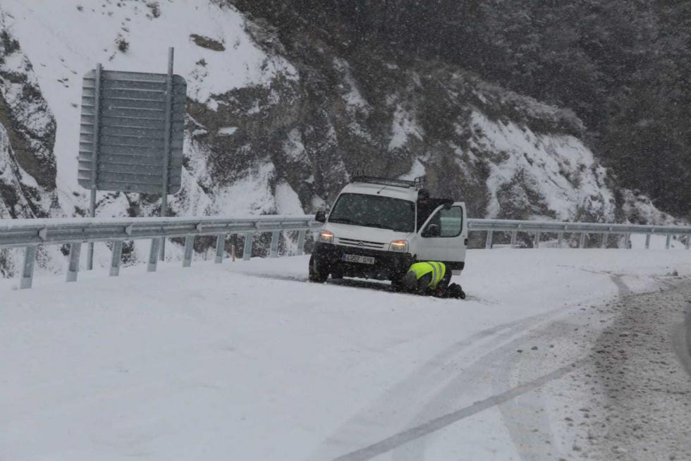 Imágenes del temporal de nieve en el Monrepós