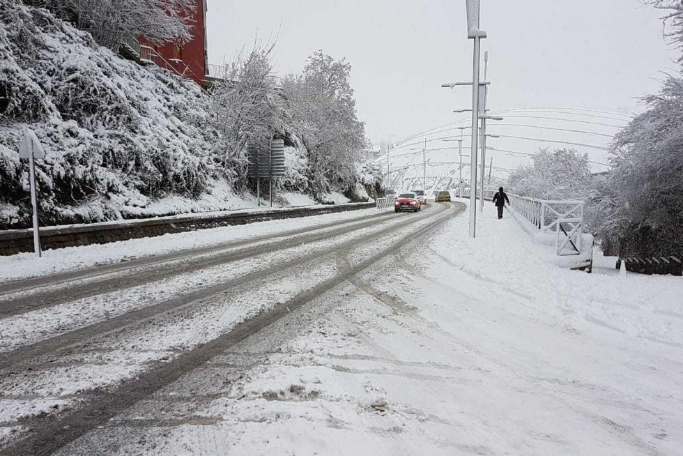 Imágenes del temporal de nieve en Jaca