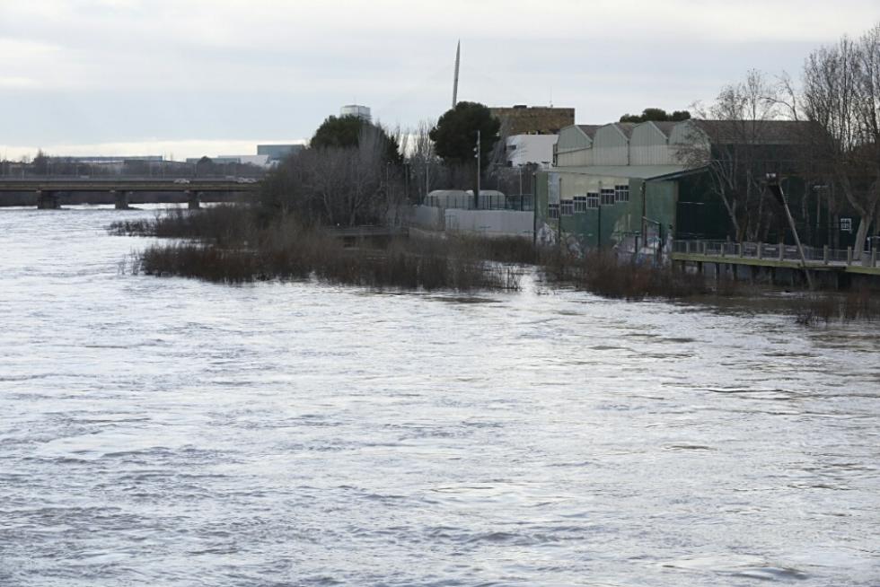 La crecida del Ebro llega a Zaragoza