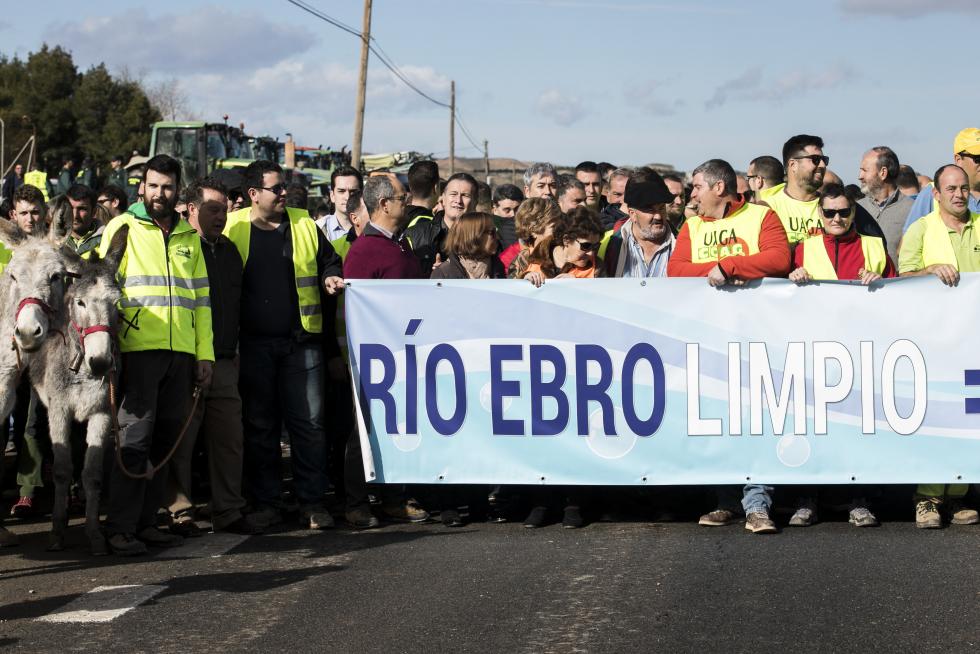 La ribera del Ebro dice basta y exige una limpieza urgente del cauce para minimizar las riadas