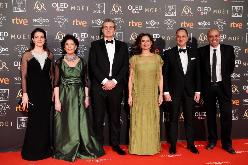 Representantes políticos y de la Academia de Cine.