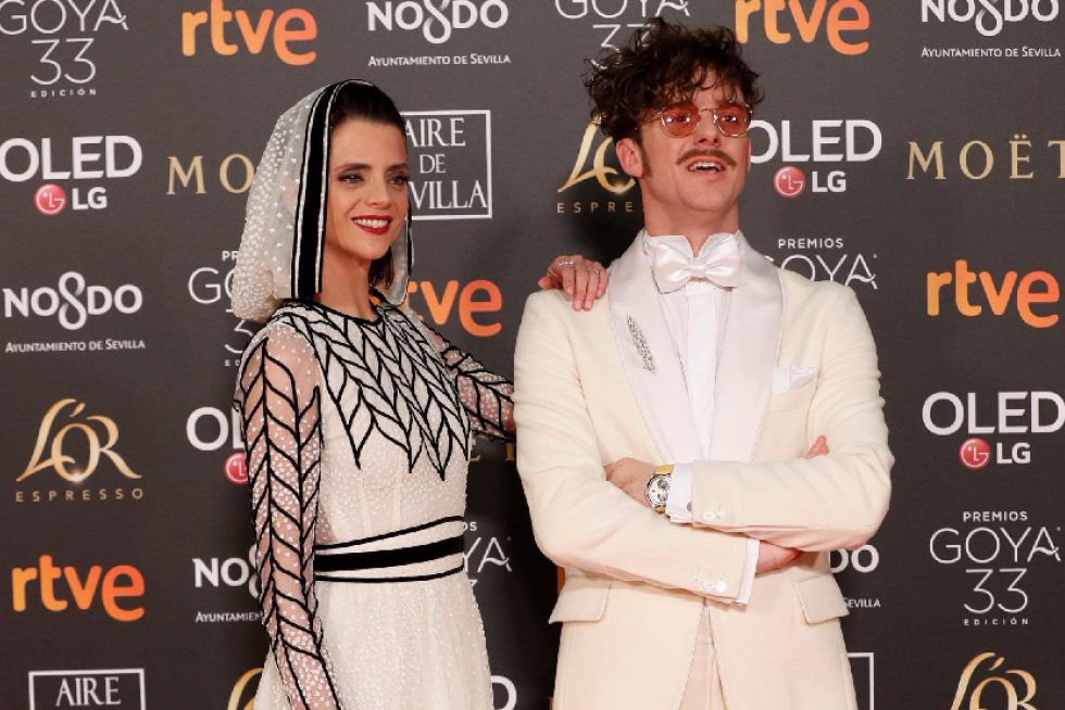 La actriz Macarena Gómez y su marido, el actor Aldo Comas.