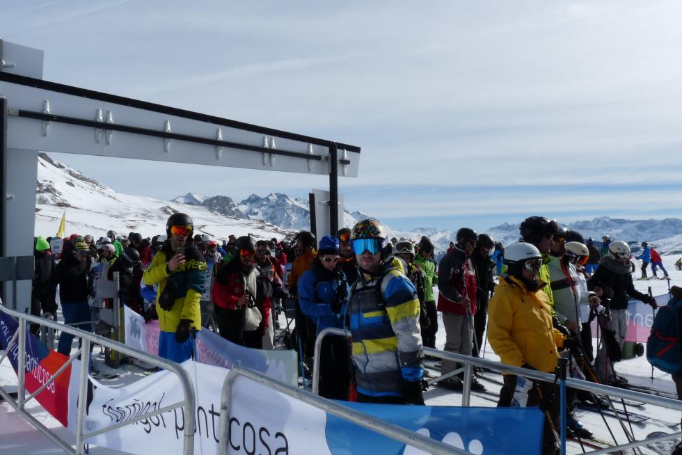 Fin de semana concurrido en las estaciones de esquí