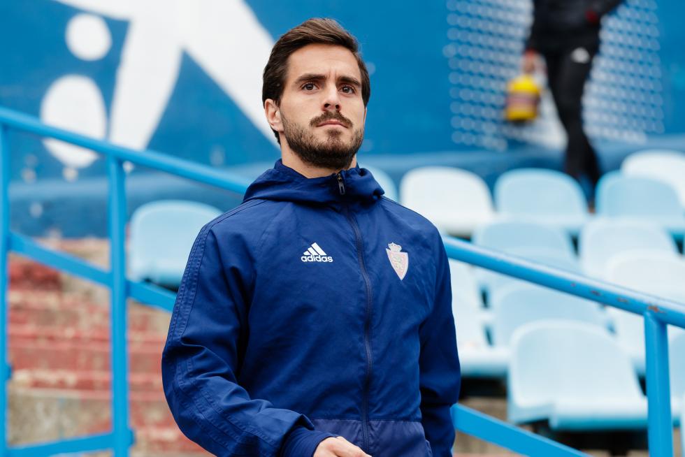 Entrenamiento del Real Zaragoza en La Romareda