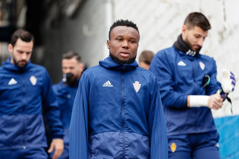 Entrenamiento del Real Zaragoza en La Romareda