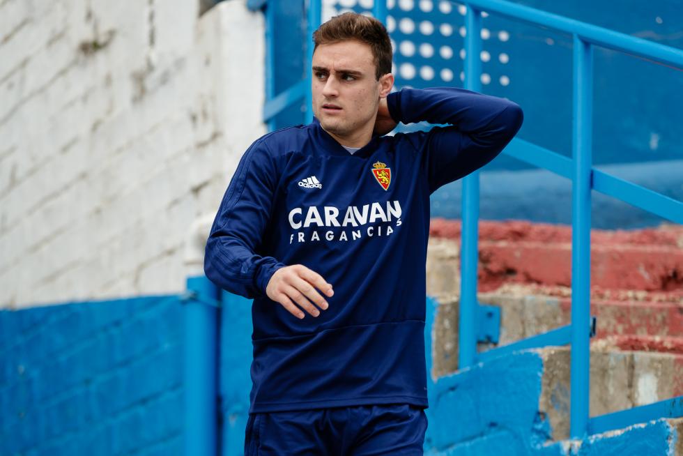 Entrenamiento del Real Zaragoza en La Romareda