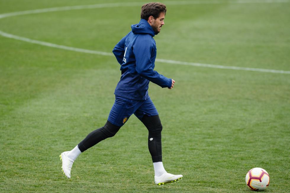 Entrenamiento del Real Zaragoza en La Romareda