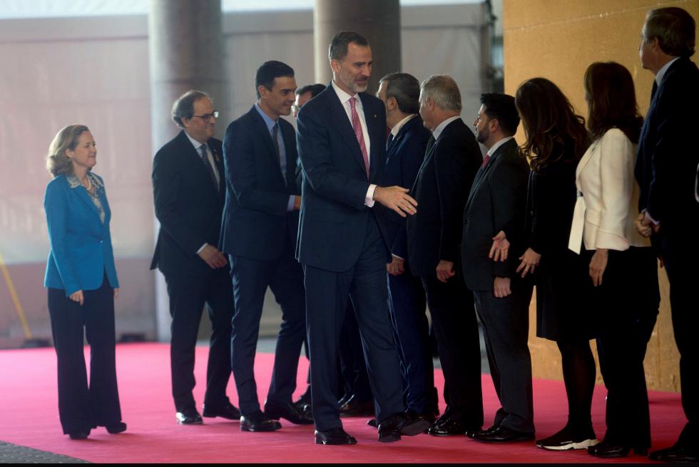 Inauguración del Mobile World Congress en Barcelona