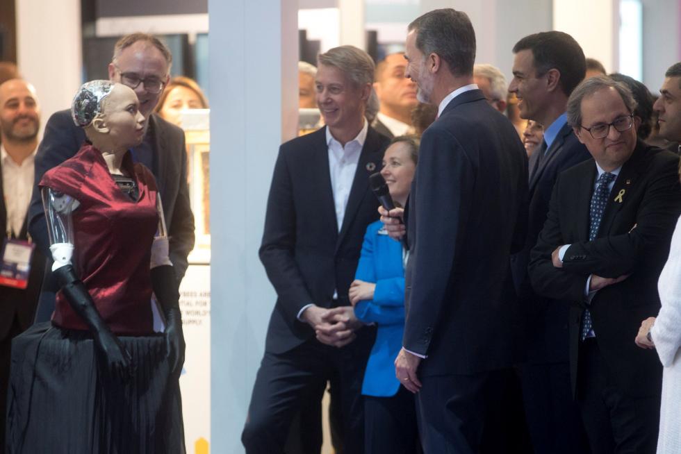 Inauguración del Mobile World Congress en Barcelona