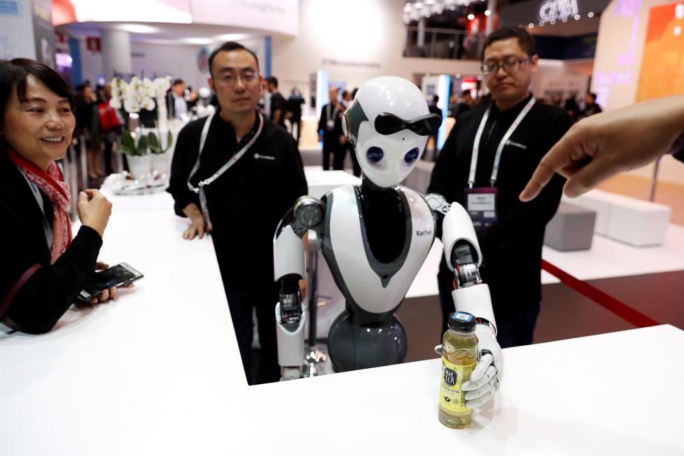 Los robots son siempre protagonistas del MWC