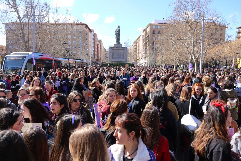 Manifestación de estudiantes el 8M
