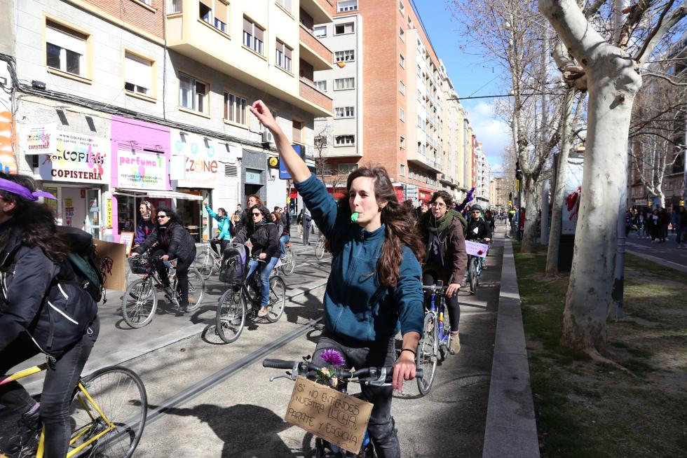 Manifestación de estudiantes el 8M