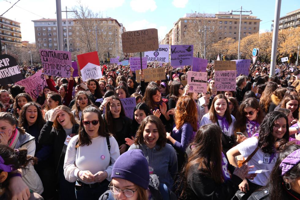 Manifestación de estudiantes el 8M