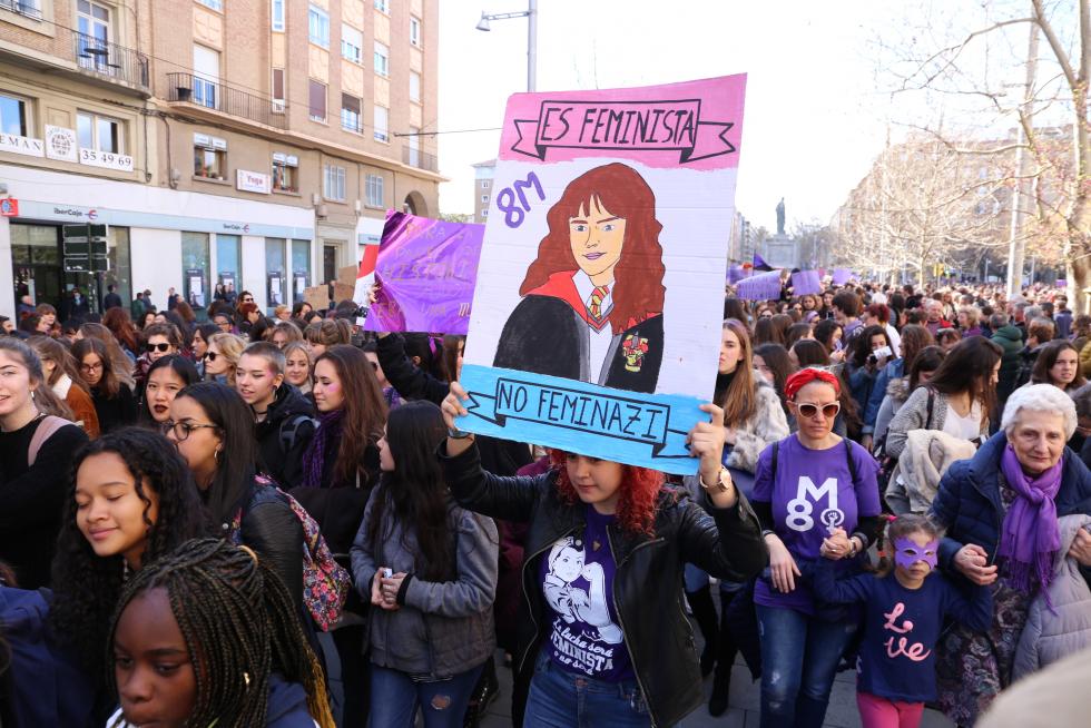 Manifestación de estudiantes el 8M