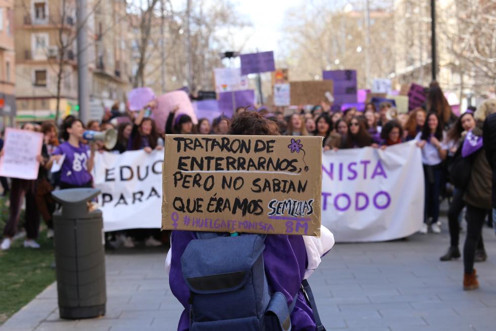 Manifestación de estudiantes el 8M