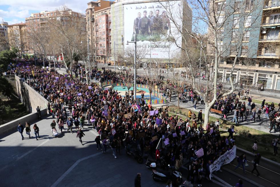 Manifestación de estudiantes el 8M