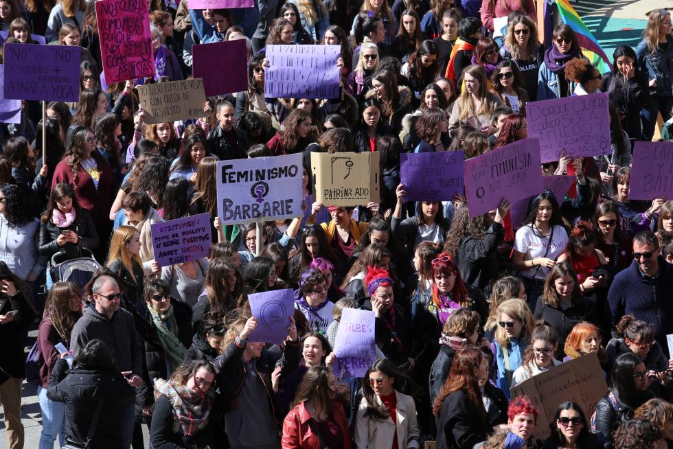Manifestación de estudiantes el 8M