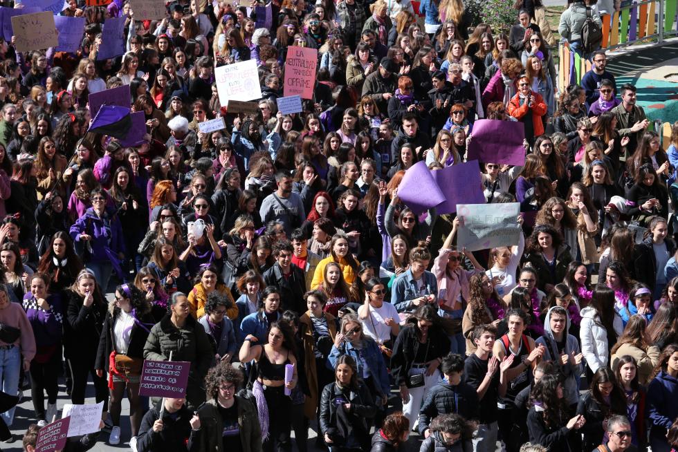Manifestación de estudiantes el 8M