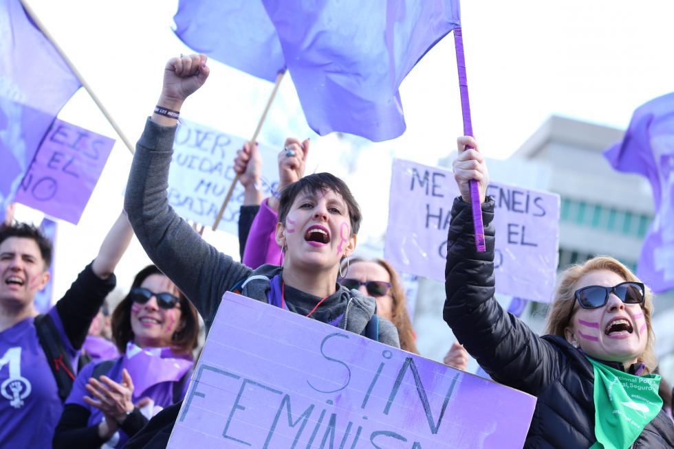 Manifestación de estudiantes el 8M