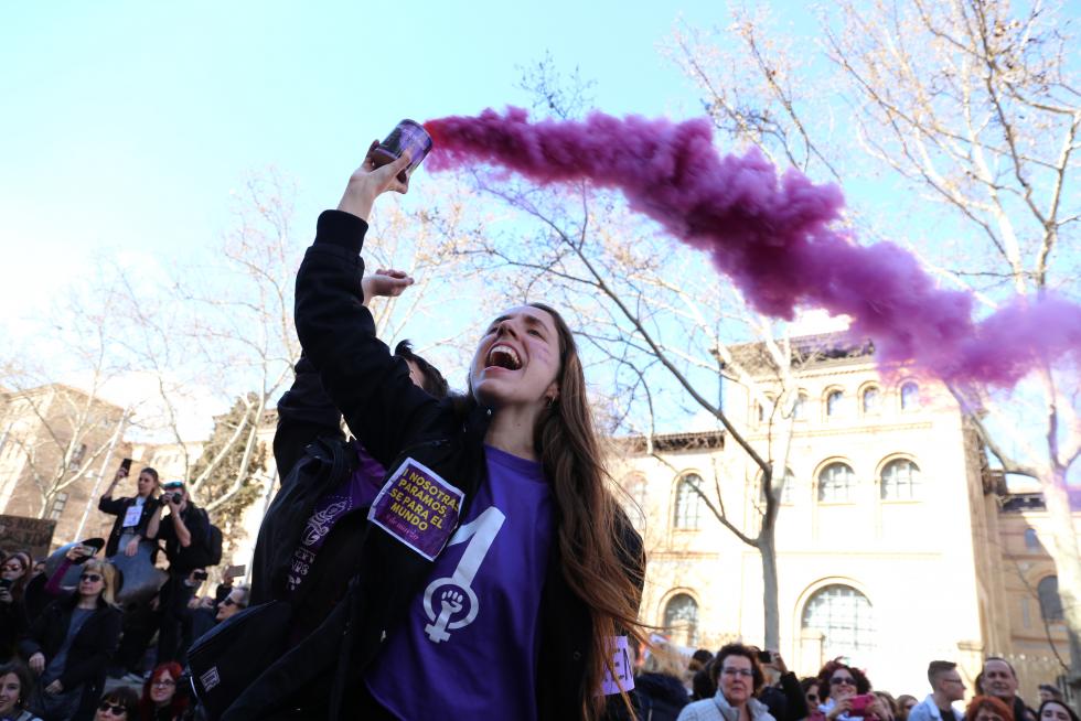 Manifestación de estudiantes el 8M