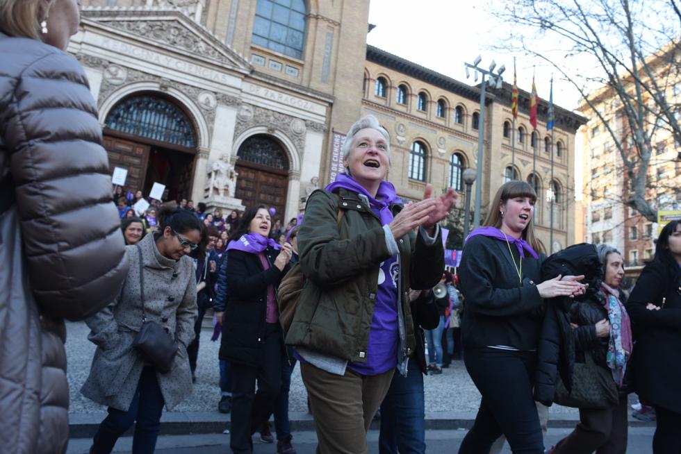 Arranca la manifestación de la tarde en Zaragoza.
