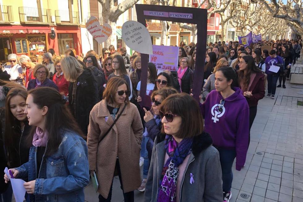 Manifestación del Día de la Mujer en Barbastro