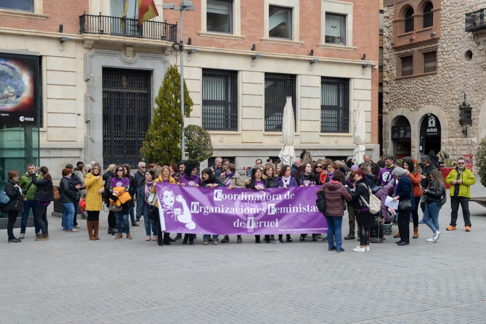 Manifestación por el 8-M en Teruel.
