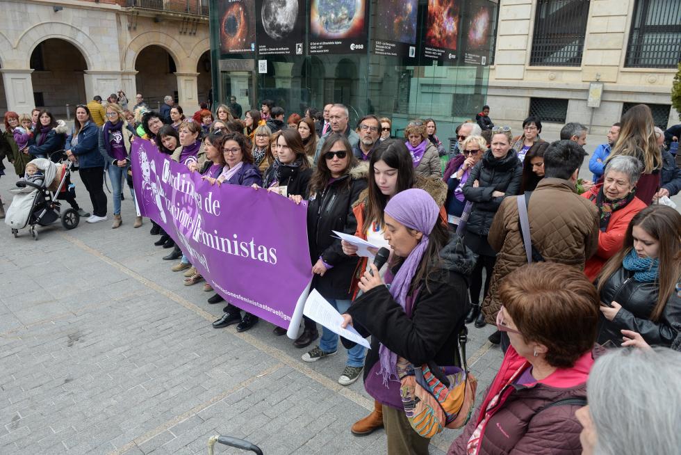 Manifestación por el 8-M en Teruel.