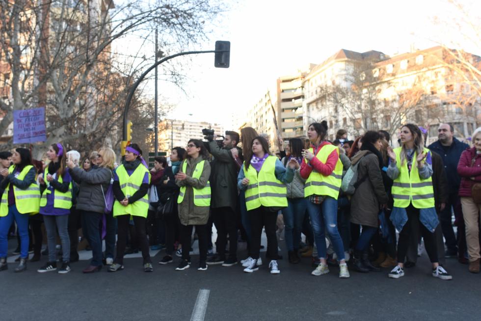 Manifestación feminista en Zaragoza