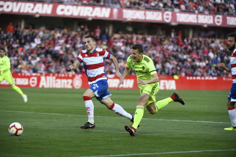 Granada- Real Zaragoza, de Segunda División.