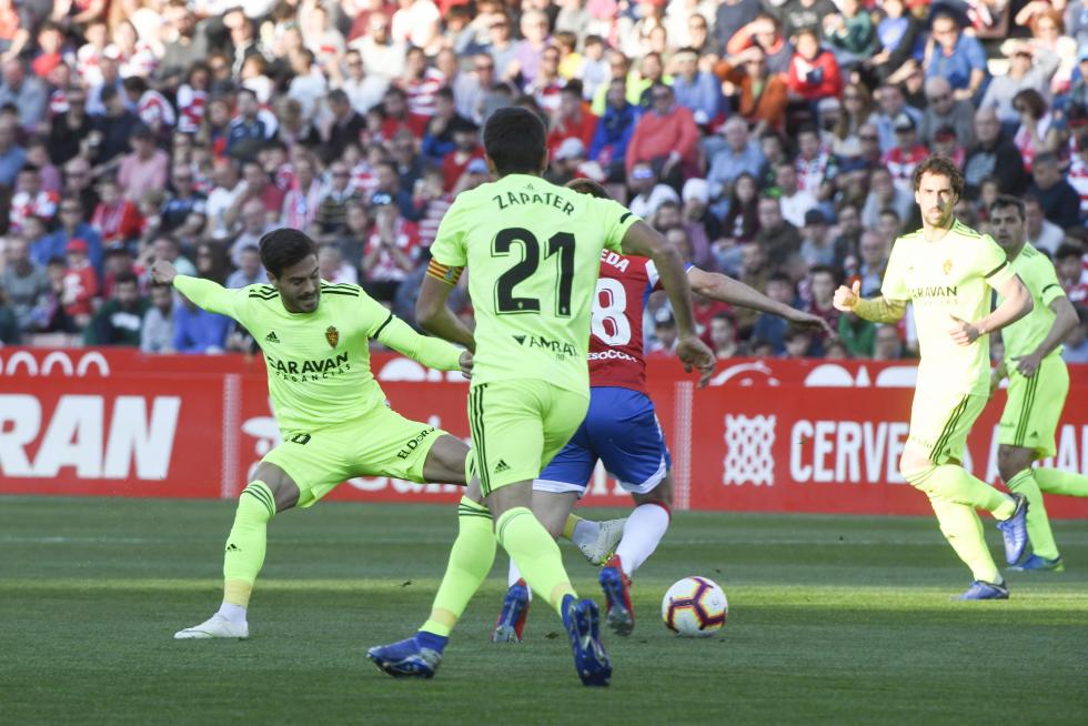 GR01.GRANADA, 10/03/19.-Partido de la liga 123 Jornada 29 segunda division temporada 18/19 entre el Granada cf y Zaragoza celebrado en el estadio nuevo los Carmenes.En la imagen