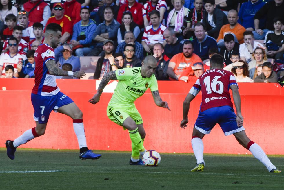 Partido Granada - Real Zaragoza, Segunda División.