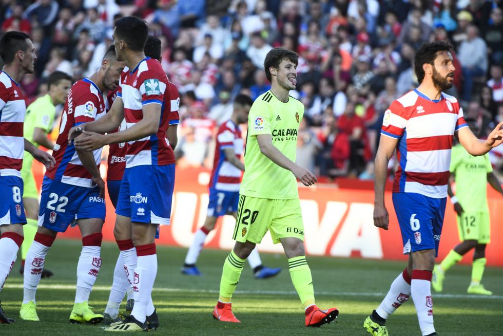 Partido Granada - Real Zaragoza, Segunda División.