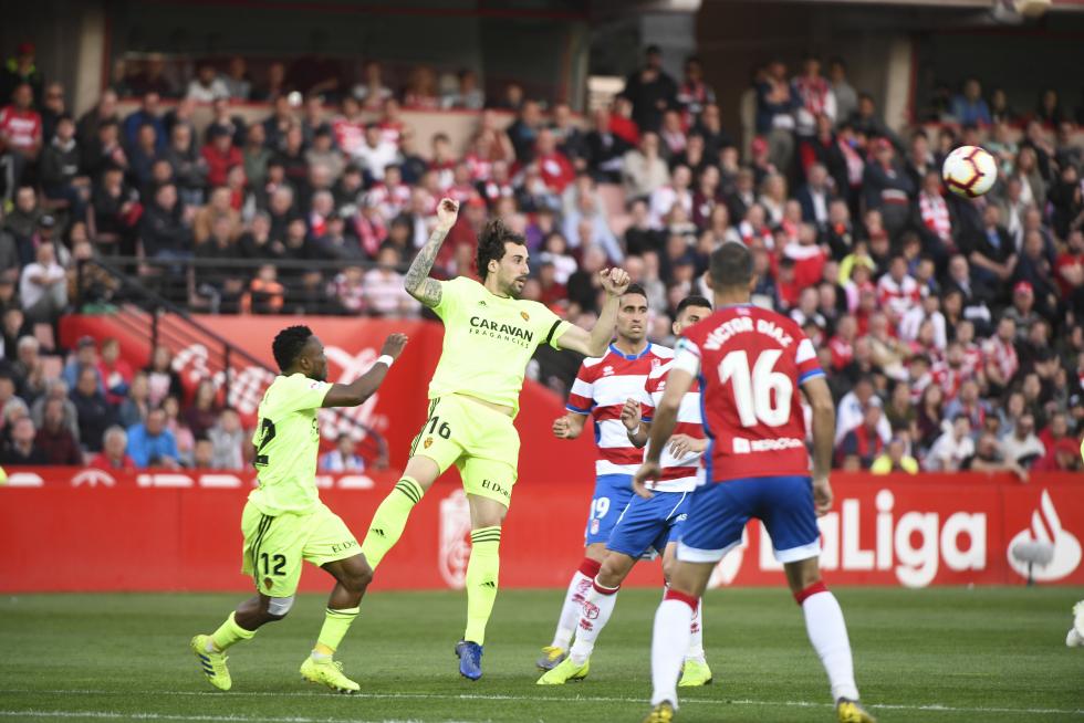 Granada- Real Zaragoza, de Segunda División.