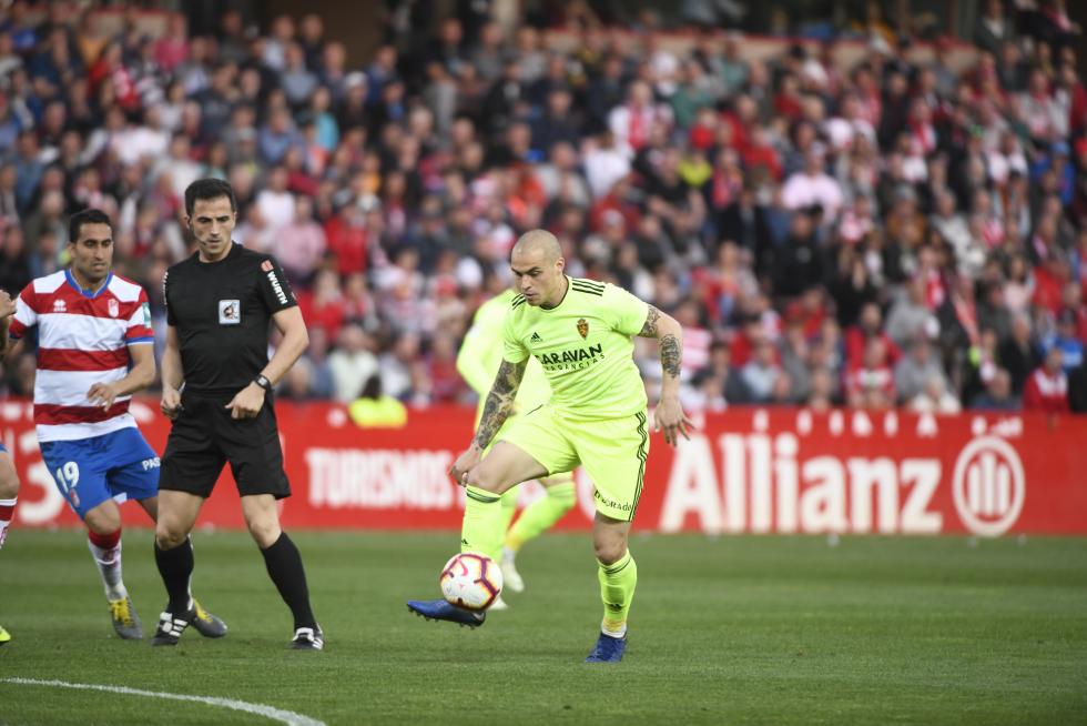 Granada- Real Zaragoza, de Segunda División.