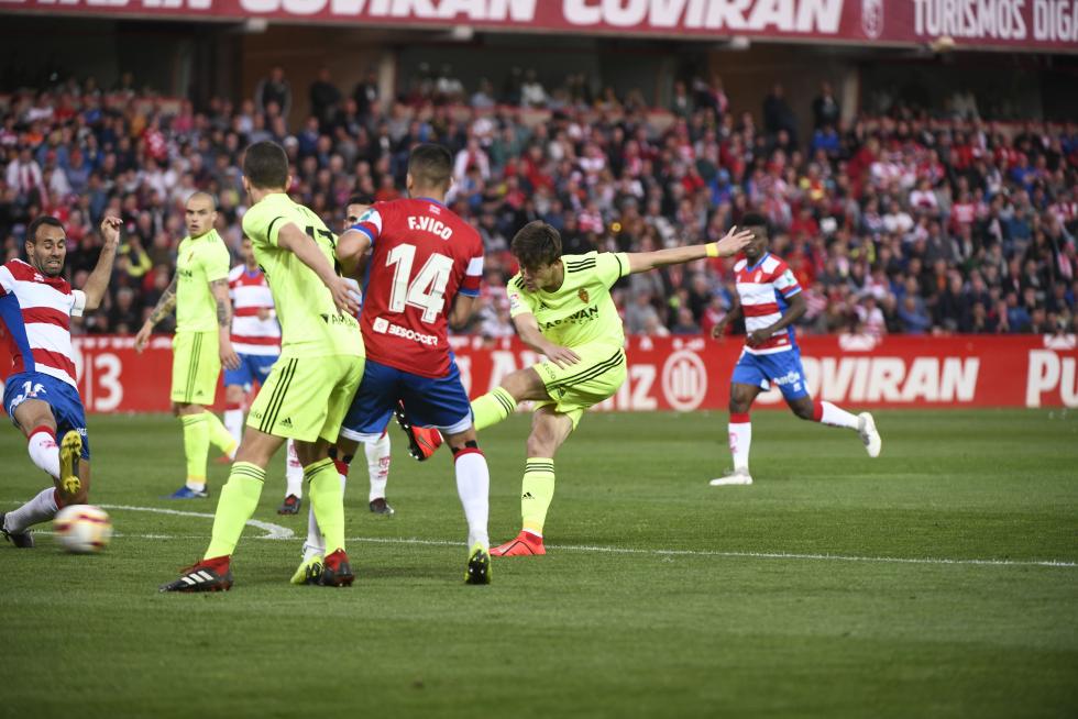 Granada- Real Zaragoza, de Segunda División.