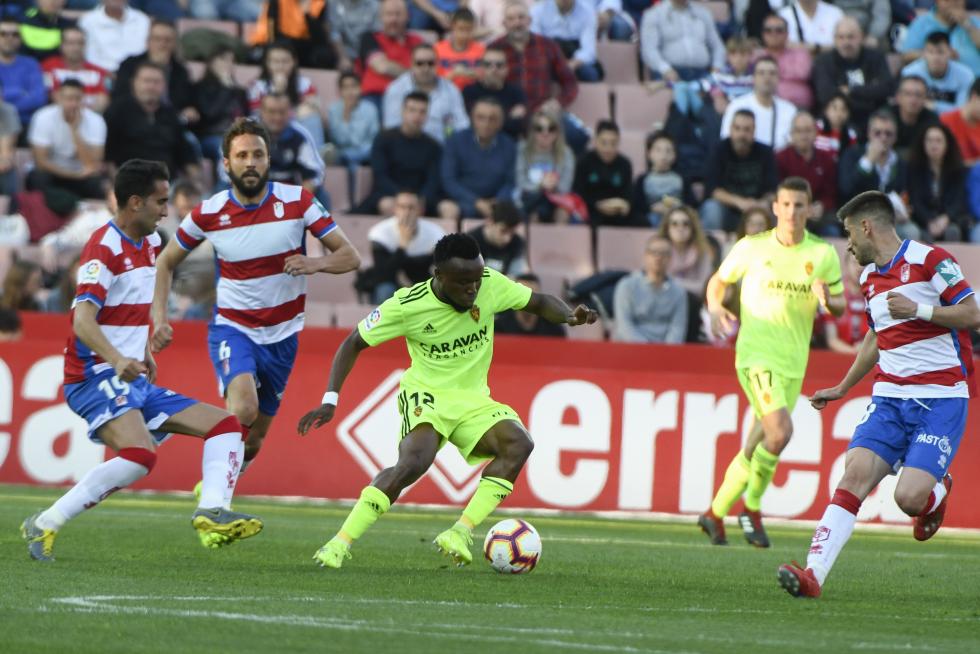 Granada- Real Zaragoza, de Segunda División.