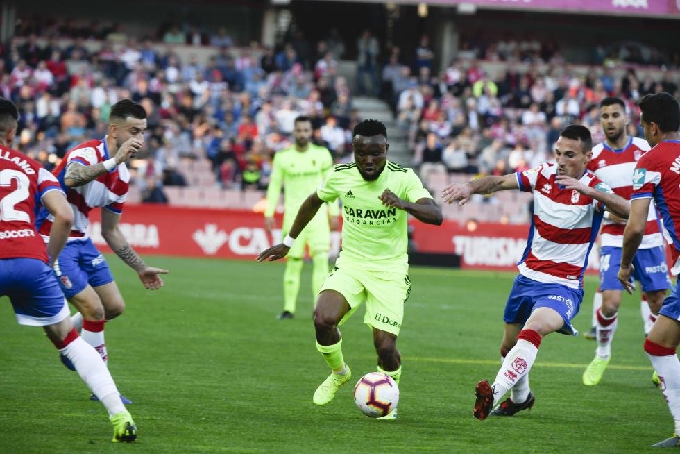 Granada- Real Zaragoza, de Segunda División.
