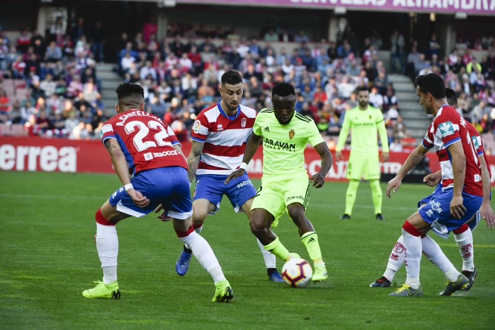 Granada- Real Zaragoza, de Segunda División.