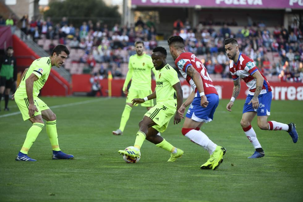 Granada- Real Zaragoza, de Segunda División.