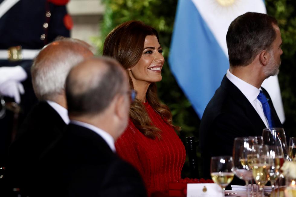 Cena de gala de Macri a los Reyes de España en Argentina