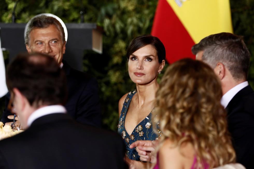 Cena de gala de Macri a los Reyes de España en Argentina